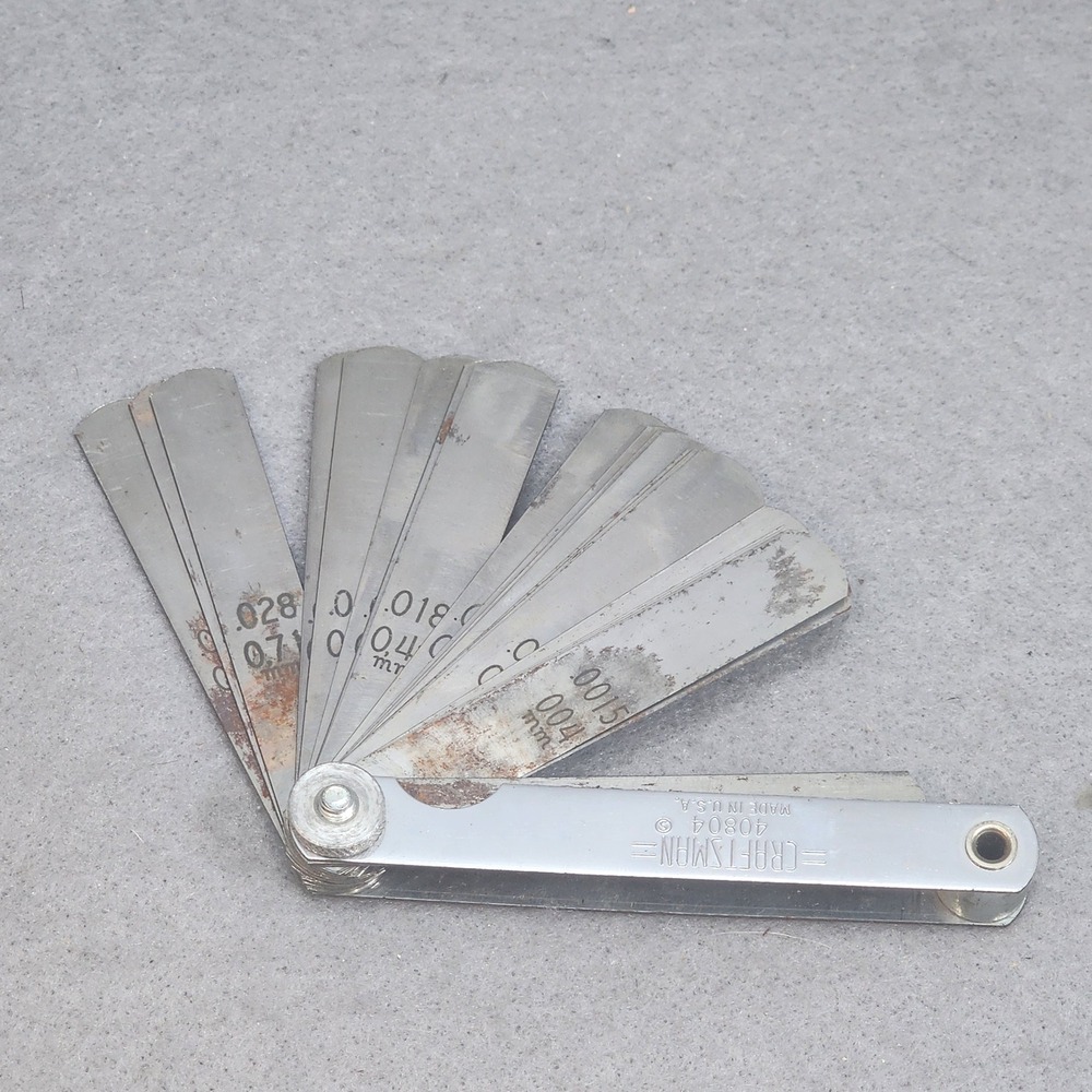 Craftsman Feeler‎ Gauge Silver 25 Blade SAE Metric 40804 Made in USA